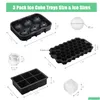 Ice Cream Tools Set Of 3 Sile Cube Trays With Lids Large Size Mold For Whiskey Cocktails Icecream Reusable Bpa Xbjk2107 Drop Deliver Dhevu