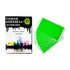 Papel en blanco Pegatizas de cáscara de huevo verde fluorescente para graffiti street arte splaps tamaño 3.93 "x2.36"