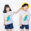 Pajamas Boys Girls Pajamas Summer Short Sleeve Children's Clothing Sleepwear Cotton Pyjamas Sets For Kids 4 6 8 10 12 14 Years 230628