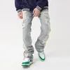Jeans Masculino Ropa Grunge Y2K Streetwear Buraco Rasgado Calça Jeans Larga Roupas Masculinas Reta Hip Hop Calças Góticas Denim Pantalon Homme 230628