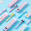 Pens 30 pcs/lot New Cat Dog Press Gel Pen Cute 0.5mm Black Ink Pen Gift Stationery Office School Supplies wholesale