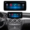 10.25 "o 12.3 '' Qualcomm Android 12 8G RAM 128G ROM CAR RADIO GPS Navigazione Bluetooth WiFi Head Schermata dell'unità testa per Mercedes Benz GLC S205 W205 2014-2018