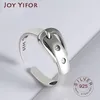 Avec des pierres latérales vague anneau réel 925 en argent Sterling ceinture bijoux fins pour charme femmes fête d'anniversaire accessoires cadeau 230629