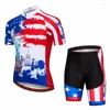 Zestawy wyścigowe 2023 Pro MTB Rowerowe ubrania rowerowe mundur Summer Mans Set koszulki drogowe szorty dla rowerów młodzież
