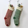 Personalisierte hochwertige gestrickte Weihnachtsstrümpfe, Geschenktüten, gestrickte Dekorationen, Weihnachtssocken, große dekorative Socken