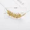 Brooches Korean Fashion Pearl Crystal Wheat Ear Brooch Ladies Coat Simple Wedding Party Suit Jewelry Friendship Gift Pin