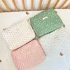 Cosmetic Bags Cases Liberty Quilting Makeup Bag Soft Cotton Clutches Women Zipper Cosmetic Organizer Cute Clutch Large Make Up Purse Toiletry Case 230629