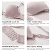 الأمومة العشير غراتلين حمالات الصدر التمريض underwire دعم التغطية الكاملة للمرأة المرأة مبطنة قليلاً الرضاعة الطبيعية الصدرية منع الترهل 230628