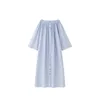 Robes décontractées un mot col robe ample mi-longueur 2023 printemps et été mode minimaliste simple boutonnage chemise