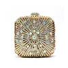 Totes DGPeafowl Wedding Bridal Minaudiere Handbagssframe Chain Women Ladies Party Box Clutch Dazzling Crystal Evening Bag Stylisheendibags