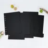 Frosted PP Baffle 6 Gaten Flipchart Binnen Divider Transparant A5/A6 Zwart Handboek Vervanging Core Separator Pagina