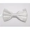 Bow Ties Hooyi Solid Color Fjärilar Bowknot Herr Bowtie Plaid Butterfly