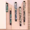 Pens majohn M600 Celluloid Checkerboard Fountain Pen Germany Schmidt Fine Nib 0.5mm Excellent Office Writing Gift Box Pen Supplies