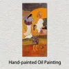 لقاء بول غوغان لوحة المناظر الطبيعية قماش الفن مرسومة باليد النفط عمل فني ديكور المنزل الحديث