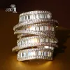 With Side Stones YaYI Jewelry Fashion Complex Design Princess Cut 260pcs AAAAA White Zircon Silver Color Engagement Wedding Party Gift Rings 230629