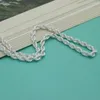 Chains Fashion Men Necklace 925 Sterling Silver Retro Chain 5 Mm 61cm Solid Thick Pendant Wholesale Jewelry