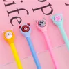 Pens 60 pcs/lot Creative Rabbit Bear Cat Gel Pen Cute 0.5 mm Black Ink Signature Pen School Office Writing Supplies Promotional Gift