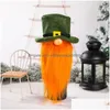 Decorazioni natalizie Gnomi Bottiglia di vino Er Mr Mrs Santa Champagne Topper Holiday Dining Table Decor Jk2011X5 Drop Delivery Home Gar Dheak