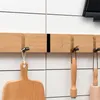 Kleiderbügelständer, faltbarer Garderobenständer aus Bambus, für den Flur, Huthaken, Kleiderbügel für Schlafzimmer, Tür, Wandmontage, Haken für Ecke, Zimmer, Küche, Toilette, Wandhalterung, Haken 230628