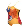 Dameszwemkleding Dames bloemenprint gewatteerde strapless badpakbadpakken