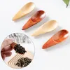 6.5 cm Mini Hout Thee Scoop Korte Steel Melkpoeder Theelepel Koffie Kung Fu Thee Kruiden Zout Lepel Kleine Schop Theelepels TH0685