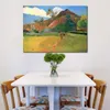 타히티 풍경 폴 고갱 그림 풍경 캔버스 아트 손으로 그린 오일 아트웍 현대 홈 장식