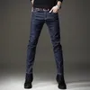 Jeans Masculino Calças Skinny Stretch Regular Fit Negócios Casual Estilo Clássico Moda Calças Jeans Masculino T42 230629