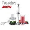 Fruit Vegetable Tools Stainless Steel Hand Blender 3 In 1 Immersion Electric Food Mixer With Bowl Kitchen Vegetable Meat Grinder Chopper Whisk Sonifer 230628