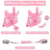 Baby Walking Wings 3In1 Harness Anti Lost Ссылка на запястье Малыши Поводок Рюкзак Безопасный ребенок Дети Браслет Помощник Ремень Ремень Бабочка 230628