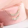 14k Solid Gold Drop Pendant Chain Crown Diamond Pave Necklace Mosinite Diamonds Necklace Initial Pendant