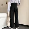 Women's Jeans 2023 Women White Casual Arrival Autumn Korean Style All-match Loose High Waist Female Wide Leg Denim Pants