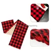 Runner da tavola Natale Cotton Buffalo Check Plaid e tela double face per le vacanze invernali Decorazioni per la casa Jk1910Xb Drop Delivery Dhxz6