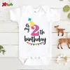 Rompers Baby Girl Onesie 1st Birthday Party Bodysuit Clothes First Birthday Toddler Designer Infant Clothes Romper Born Baby Items 230628