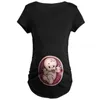 Maternità Top Tees Estate Gravidanza Tshirt Taglia S-3XL Maternità Cute Stampa Baby O-Collo T-shirt manica corta Donna Vestiti incinti Divertenti Tops Tees 230628