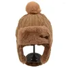 Berretti Neonati maschi Cappello per bambini Bambini Paraorecchie Muff Inverno Caldo Peluche Berretto in cotone Outdoor Lei Feng Beanie Regali 2-6 anni