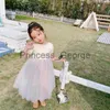 Party Dresses Summer Girl Backless Dress 2022 Korean Style Baby Shortsleeved Rainbow Color Princess Fluffy Mesh Dresses Girls Toddler Clothes x0629