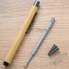 Bamboo Wood Ballpoint Pen Eco-friendly Bamboo Ballpoint Writing Pens Advertising Company Custom Logo Signature Ball Pens TH0700