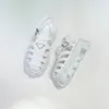 BLADE KVINNS HEMP ROPE Vävt metallkedja Sandal Slipper Fashion Elegant Simple Material Flat Shoes Bekväm 35-41