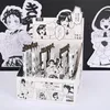 Penne 64pcs/lotto 0,5 mm kawaii nero nere 2d fumetti ragazze gel inchiostro penna penna meccanica decorazione cargo