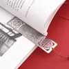 Chinese Style Bookmarks Creative Metal Hollow Out Book Mark Tasse With Red Knot For Kids Students Gifts School Supplies
