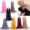 Scarves Stretch Sunscreen Shawl Headscarf Women Girls Headwear Hijab Scarf Head Wrap Hollow Tassel