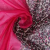 Scarves Shawls 2023Brand Animal Leopard Pattern Woven Scarf Soft Long Cotton Blending Fringes Echarpe Foulards Cachecol Blue