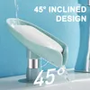 1/2PCS Soap Holder Leaf Shape Soap Tray Bathroom Shower Drain Soap Dish Soap Storage Container For Kitchen Bathroom Accessories