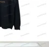 xinxinbuy Männer Frauen Designer Sweatshirt Hoodie Paris Jacquard Brief Pullover Paris Bekleidung schwarz weiß S-2XL