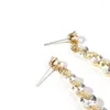 Stud Earrings Wholesale 10 Beautiful Crystal String Tassel Classic Romantic Girl Ladies Jewelry Gifts 2023