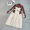Frauen Trenchcoats Frühling Herbst Designer frauen Hohe Qualität Schaffell Echtes Leder Vintage Mantel Chic Gürtel Mantel B964