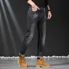 Heren Jeans Designer 2022 Herfst/Winter Nieuw Merk Voor Zakelijke Kleine Rechte Mouw Casual Elastiek Midden Taille Jeugd borduurwerk QH5P