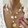 Hanger Kettingen Eenvoudige Kralen Ketting Voor Vrouwen Mode Natuurlijke Shell Rocailles Choker Een Stuk Sieraden