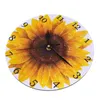 Wall Clocks Clock Mute Kitchen Silent Bathroom Hanging Sunflower Home Decor Operated