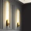 Lampade da parete minimalista soggiorno sfondo lampada a led moderna semplice nordica linea creativa applique camera da letto comodino bagno cucina